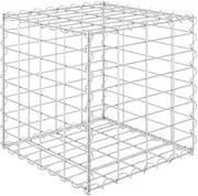 40x40x40cm Cube Gabion Raised Bed Steel Wire Planter for Garden, Outdoor & Balcony | Durable & Rust-Resistant | Modern Plant Box Solution for Small Spaces