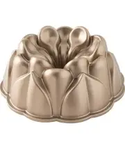 NWT $36 NordicWare Magnolia Bundt Pan 10 Cup Heavy Cast Aluminum Baking Cake NEW