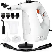 SXHY Portable Steam Cleaner, Handheld Steam Cleaner for Home, Multipurpose, Transparent Water Tank, 11-Piece Accessory Kit for Sofa, Shower, Upholstery, Car