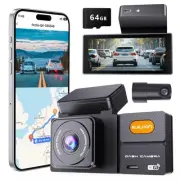 Dash Cam Front and Rear, 3.69” IPS Display Car Camera, 4K UHD +1080P Dual Das...