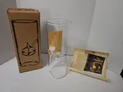 WOLFARD 12” Glass Cylinder Oil Lamp BRAND NEW With Wick, Base & Original Box