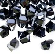 Acrylic Crushed Ice Rocks, 150 PCS Fake Crystals Plastic Ice Cubes Black