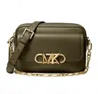 Michael Kors Ladies Shoulder Bag Parker Md Chain Swag cross Body Olive New