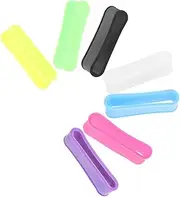 Badminton Tennis Racket Grip Bands 7pcs Non-Skid Overgrip Protector Soft Silicone Grip Rings for Enhanced Control and Stability