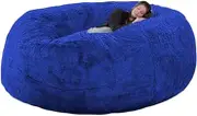 HHCTEBEC Bean Bag Chairs Cover (No Filler) Stuffed Animal Storage Bean Bag Chair Cover Giant Bean Bag Lazy Sofa Bed Cover for Adults Kids Teens,B-180 * 90cm