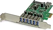 StarTech.com 7 Port PCI Express USB 3.0 Card Standard and Low-Profile Ports PEXUSB3S7