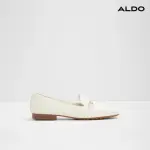 【ALDO】HARRIOT-微方頭舒適皮鞋-女鞋(米白色)