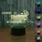 Train Model LED 7 Color 3D illusion LED Figure Night Lights Desk Table Lamp E