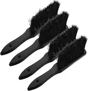 4-Pack Firewood Brush Set Dust Brush for Indoor Fireplaces Bench Counter Cleaning Soft Bristles Ergonomic Handle