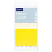 J.Burrows Wristbands Yellow 10 Pack