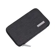 Electronics Accessories Packing Organizer Storage Pouch Zipper Bag DARK GRAY COLOUR