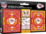 MasterPieces NFL Kansas City Chiefs 2 Pack Cards and Dice Set