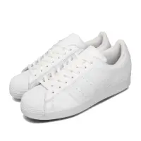 在飛比找momo購物網優惠-【adidas 愛迪達】休閒鞋 Superstar 白 全白