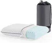 WEEKENDER Gel Memory Foam Camping Pillow - Travel Essentials & Must Haves - Camping Gear & Accessories - Contouring Neck Support - Small Size Compatible for Camping, Car, Airplane, and Beach - 1 Pack