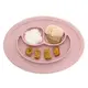 美國EZPZ矽膠幼兒餐具 Happy Mat快樂防滑餐盤- 玫瑰粉(迷你版)