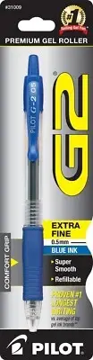 PILOT G2 Premium Refillable & Retractable Rolling Ball Gel Pens, Extra Fine Poin