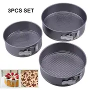 Springform Cake Tin Set with Non-Stick Coating 3pcs Includes 18cm Dia, 20cm Dia
