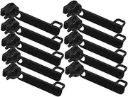 Generic 10pcs Suitcase Explosion-Proof Zipper Zippers Zipper Replacement Pulls Kit Zipper Puller Helper Zipper Pull Replacement for Jacket Zipper Pulls for Backpack Zip Head Black Nylon