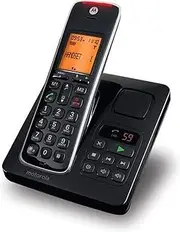 [Motorola] CD211 - DECT Digital Cordless Phone with Answering Machine - 1.8 Inch Screen - Black