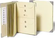 The Document Organizer,Life File Organizer Binder with Labels,Bound Expanding File Folder for Important Papers,File Storage Tools Pocket,Binder Folder Accordion Storage Folder for Offices,Schools