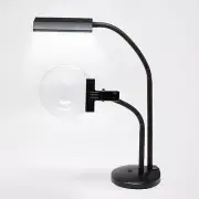 4X Bright White LED Desk Lamp Magnifier - 6.5 Inch Round, Low Vision, Lighted