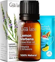 Gya Labs Lemon Verbena Essential Oil for Diffuser - Lemon Verbena Essential Oil for Skin, Hair, Perfume, Bath Bombs, Perfumes, Candles & Soaps - Citrusy, Refreshing Scent - (10ml)