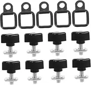 8-pack Car Trunk Bed Hooks Easy Install Roof Trunk Mounting Hooks for Car Universal Fitment Pull Ring Hooks Replacement Car Roof Trunk Fasteners