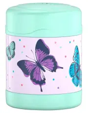 [Thermos] Vacuum Insulated Butterfly Frenzy Food Jar 290ml in Teal