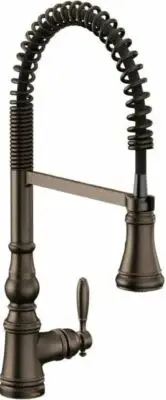 Moen Weymouth S73104ORB One-Handle Pre-Rinse Spring Pulldown Kitchen Faucet -...