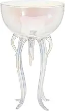 HEALEEP Unique Jellyfish Glass Goblet Creative Cocktail Cup for Home Bar Dinner Parties and Festivals for