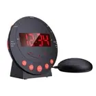 Vibrating Alarm Flashing Light LED Alarm Clock Snooze Bed Shaker Wake Up Ringing