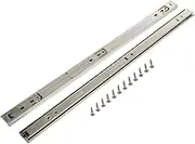 LIFKOME Sturdy Computer Keyboard Drawer Slides Ball Bearings Full Extension Rails for Side Mount Cabinets