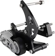 LS Swap R4 AC Compressor High Mount Bracket Kit Fits Compatible with GMC SUV Truck Engines LS LS2(with Tensioner Kit)
