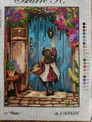Printed needlepoint canvas 50x60 Cm visitor Canvas Only Krainer