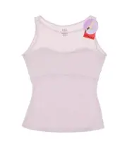 Spanx Hide & Sleek Lace Inset Pink Shaping Tank Top L70750 Size Large