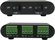 2-Way Audio Stereo Speaker selector Switcher Box, Combiner Multi Zone A B Speaker Switch Distribution Controller Box - P21