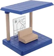 CORHAD Train Track Railway Train Station Platform Railway Station Platform Model Electric Train for Wood Train Accessories Station Platform Wooden Plastic