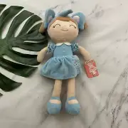 Gloveleya Spring Girl Baby Doll Plush Stuffed New Blue Elephant Outfit Toy