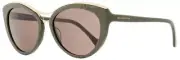 Balenciaga BA33 96J Green/Gold Cat Eye Pink Non-Polarized Women's Sunglasses