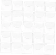 Angoily 50pcs Clear PVC Coin Sleeves for Collectors Coin Display Storage Protection Badges Jewelry Storage and Organization