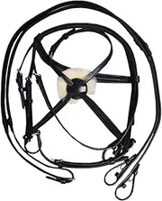 Hy Mexican Bridle with Rubber Grip Reins (UK Size: Full) (Black)