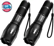 Flashlights, 2-Pack High Lumens Tactical Flashlights, Super Bright LED Fl