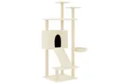 vidaXL Cat Tree Cat Tower with Sisal Scratching Posts Kitten Scratch Tower