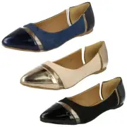 Anne Michelle Ladies Perspex Flats