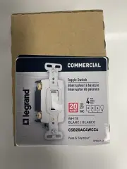 (PACK OF 6) CSB20AC4WCC6 LEGRAND COMMERCIAL TOGGLE SWITCH 4 WAY CSB20AC4-WCC6
