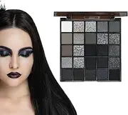 Dark Eyeshadow Palette, 25 Colors Smoky Eyeshadow Makeup, (Powder Shadow Kit), Cool-Tone Gothic Smokey Eye Set, High-Pigment Matte & Shimmer For Women, Girls, Beginners