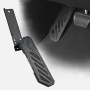 SHEAM Dead Pedal Driver Foot Rest Pad - Left Side Kick Panel Adjustable Anti-Slip Thickened No Drilling Fit for 2018-2025 Jeep Wrangler JL JLU 4XE Gladiator JT(Black,1 Pack)