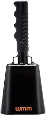 WMM 10 Inch Cow Bell Noise Makers Cowbell for Sporting Event Cheering Bell fo...
