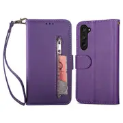 For Samsung Galaxy Z Fold5 5G PU Leather Phone Case with Zipper Pocket Wallet Stand Cell Phone Cover