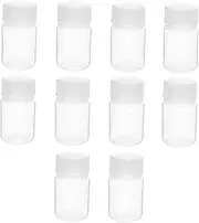TEMPNAP 10pcs High-temperature Bottles Transparent Laboratory Chemical Storage Jars With Screw Caps Small Sample Containers 30ml